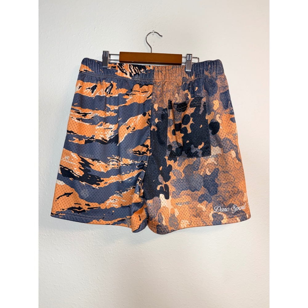 Darc Sport Wolves Forever Mesh Gym Shorts Orange Blue Camo Limited Edition Large - Picture 5 of 9